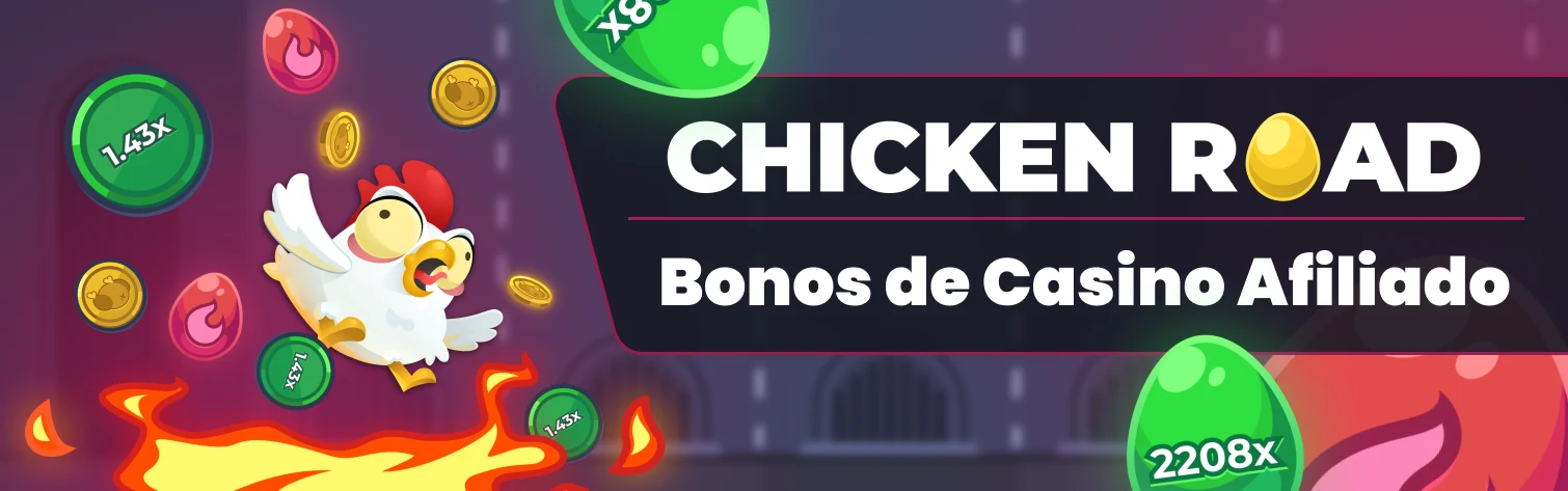 Banner de bonos de Chicken Road Casino.