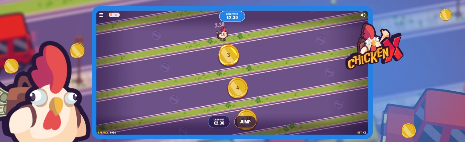 Tema del juego Chicken X.